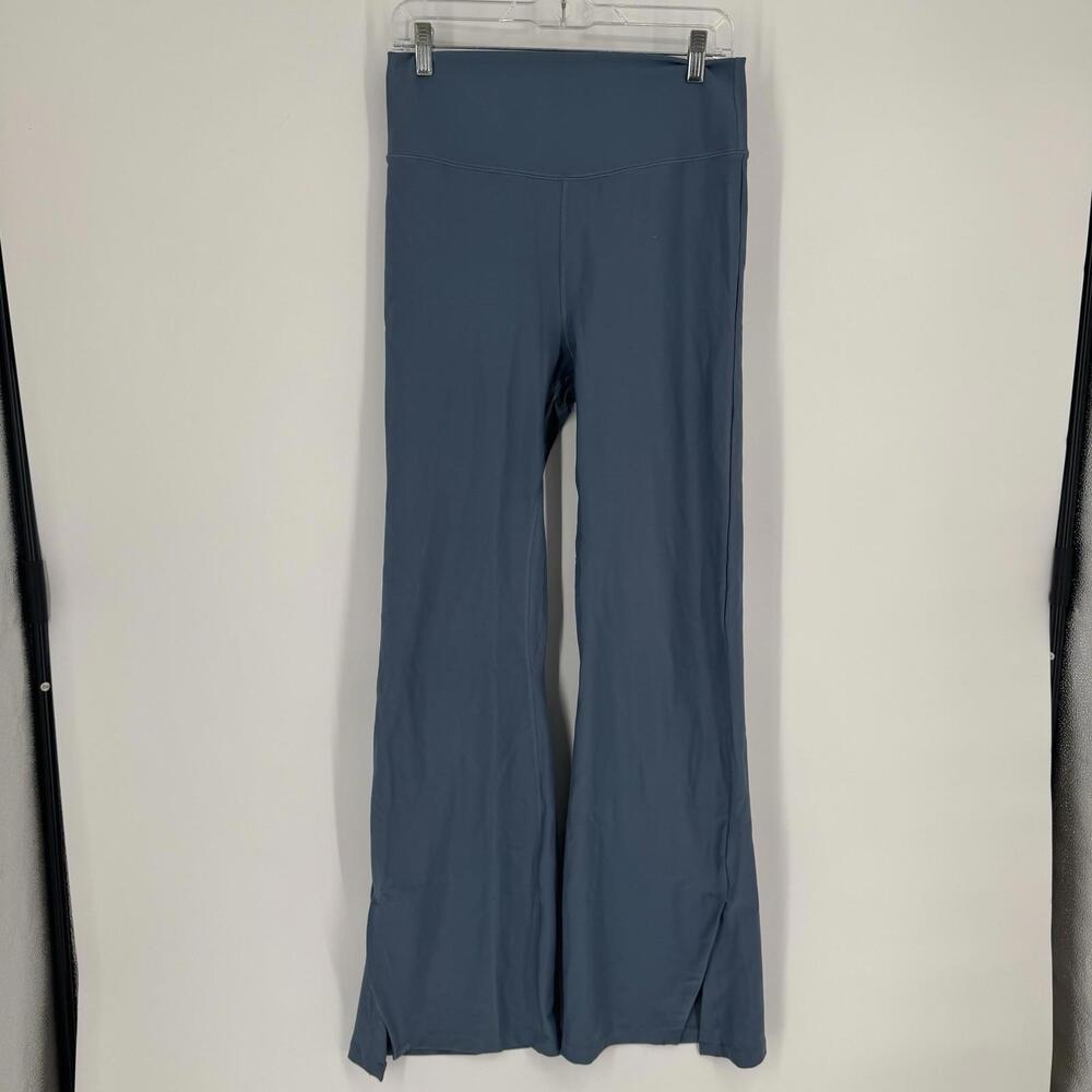 Abercrombie & Fitch YPB pants womens XL blue high rise flare sculptLUX yoga